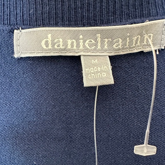 Daniel Rainn Navy Blue Floral Crewneck Sweater NWT D70005SR2 Womens Medium - Picture 3 of 7